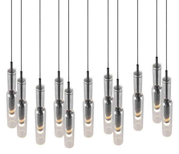 Φωτιστικό Κρεμαστό Trio Lighting LUCENT 344511120 Νίκελ Μαύρο (Black Nickel) 2300+3000+4000K