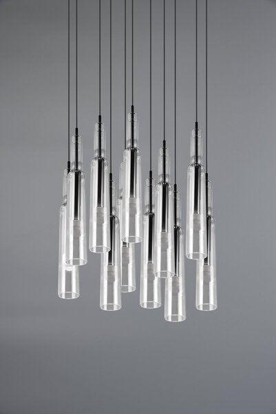 Φωτιστικό Κρεμαστό Trio Lighting LUCENT 344531120 Νίκελ Μαύρο (Black Nickel) 2300+3000+4000K