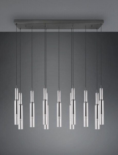 Φωτιστικό Κρεμαστό Trio Lighting LUCENT 344511120 Νίκελ Μαύρο (Black Nickel) 2300+3000+4000K
