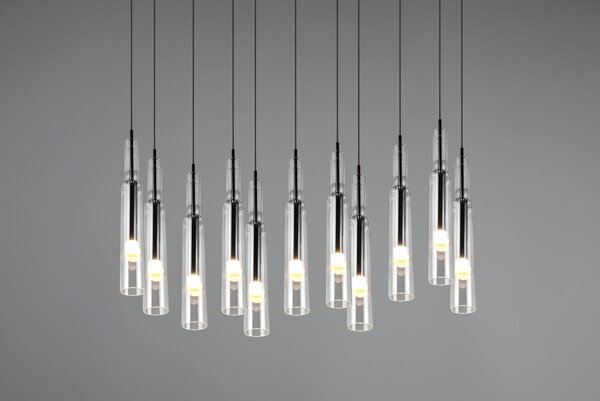 Φωτιστικό Κρεμαστό Trio Lighting LUCENT 344511120 Νίκελ Μαύρο (Black Nickel) 2300+3000+4000K