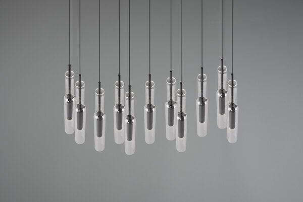 Φωτιστικό Κρεμαστό Trio Lighting LUCENT 344511120 Νίκελ Μαύρο (Black Nickel) 2300+3000+4000K