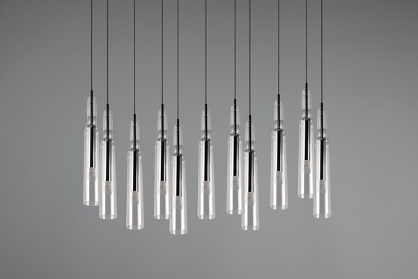 Φωτιστικό Κρεμαστό Trio Lighting LUCENT 344511120 Νίκελ Μαύρο (Black Nickel) 2300+3000+4000K