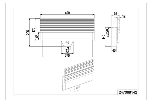 Φωτιστικό Επίτοιχο Trio Lighting MARIZA 247069142 Ανθρακί (Anthracite) 3000K