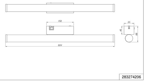 Φωτιστικό Επίτοιχο Trio Lighting MATTIMO 283274206 Χρώμιο (Chrome) 4000K