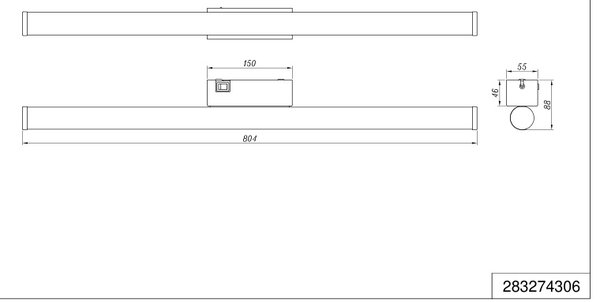 Φωτιστικό Επίτοιχο Trio Lighting MATTIMO 283274306 Χρώμιο (Chrome) 4000K