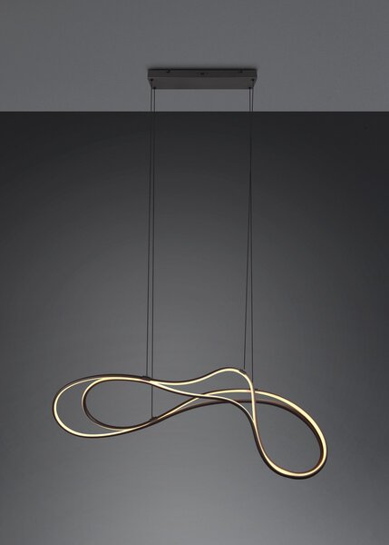 Φωτιστικό Κρεμαστό Trio Lighting NALA 344310132 Μαύρο Ματ (Black Mat) 2300+3000+4000K