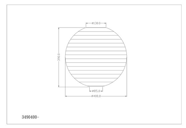 Φωτιστικό Κρεμαστό Trio Lighting PAPER 3490400-00 Λευκό (White)