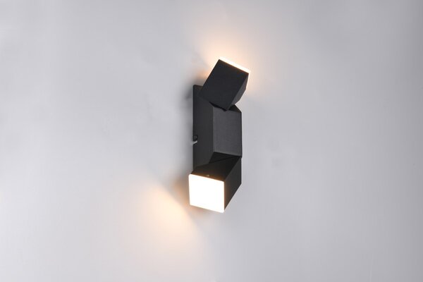 Φωτιστικό Επίτοιχο Trio Lighting RAGLAN 248510232 Μαύρο Ματ (Black Mat) 3000K