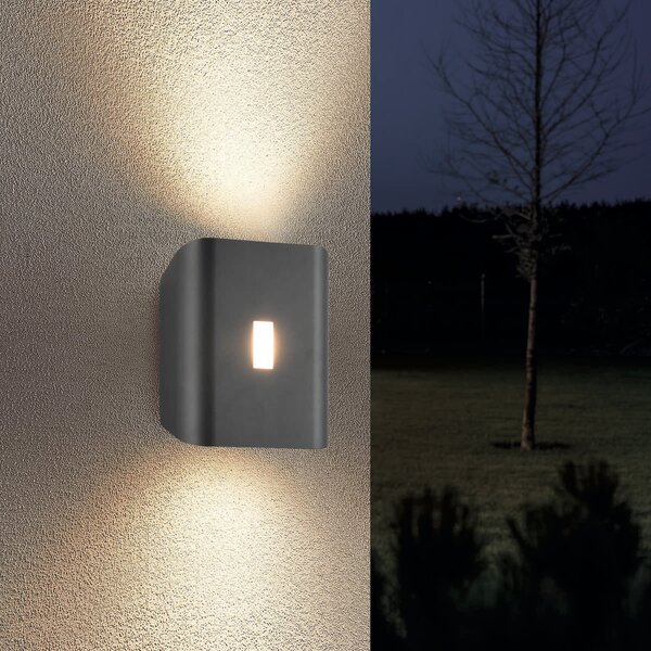 Φωτιστικό Επίτοιχο Trio Lighting SANTERNO 246660342 Ανθρακί (Anthracite) 2300+3000+4000K