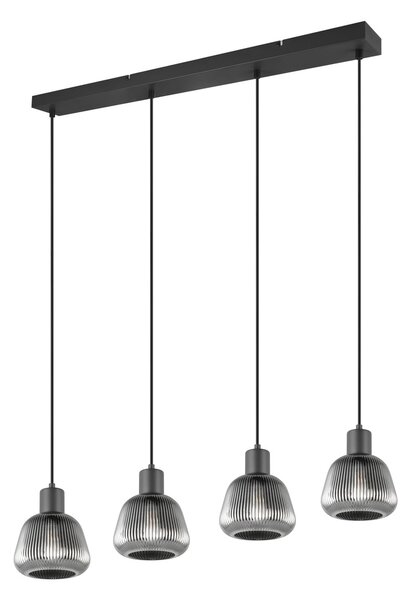 Φωτιστικό Κρεμαστό Trio Lighting TARIFA 362800432 Μαύρο Ματ (Black Mat)