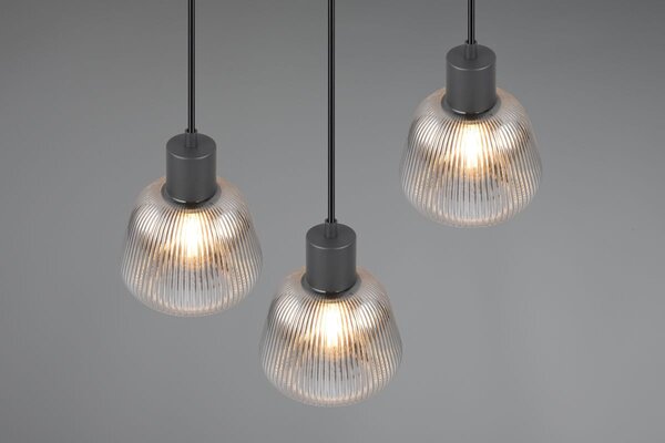 Φωτιστικό Κρεμαστό Trio Lighting TARIFA 362830332 Μαύρο Ματ (Black Mat)