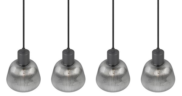Φωτιστικό Κρεμαστό Trio Lighting TARIFA 362800432 Μαύρο Ματ (Black Mat)