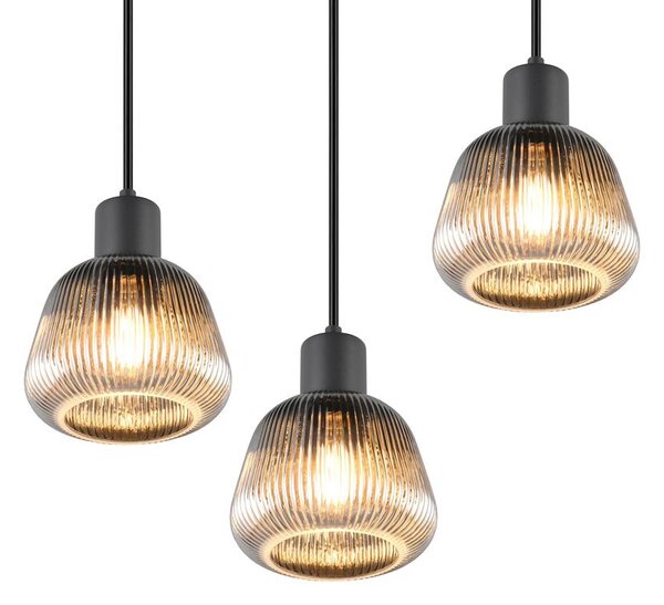 Φωτιστικό Κρεμαστό Trio Lighting TARIFA 362830332 Μαύρο Ματ (Black Mat)