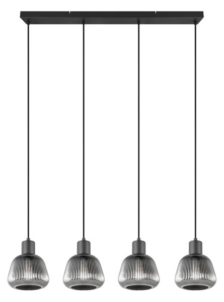 Φωτιστικό Κρεμαστό Trio Lighting TARIFA 362800432 Μαύρο Ματ (Black Mat)