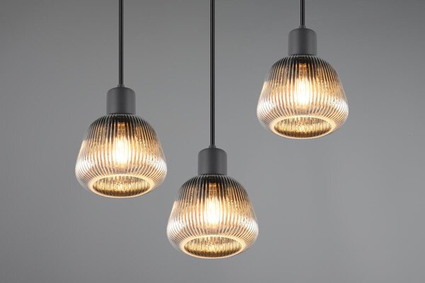 Φωτιστικό Κρεμαστό Trio Lighting TARIFA 362830332 Μαύρο Ματ (Black Mat)