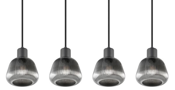 Φωτιστικό Κρεμαστό Trio Lighting TARIFA 362800432 Μαύρο Ματ (Black Mat)