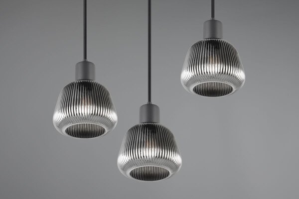 Φωτιστικό Κρεμαστό Trio Lighting TARIFA 362830332 Μαύρο Ματ (Black Mat)
