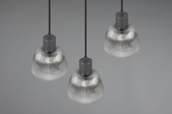 Φωτιστικό Κρεμαστό Trio Lighting TARIFA 362830332 Μαύρο Ματ (Black Mat)