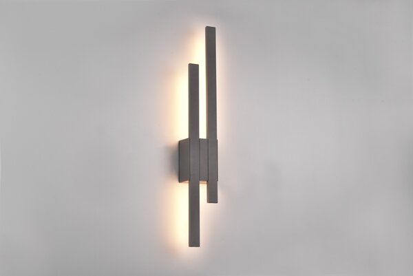 Φωτιστικό Επίτοιχο Trio Lighting TAWA 221460242 Ανθρακί (Anthracite) 3000K
