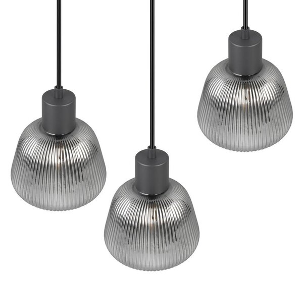 Φωτιστικό Κρεμαστό Trio Lighting TARIFA 362830332 Μαύρο Ματ (Black Mat)