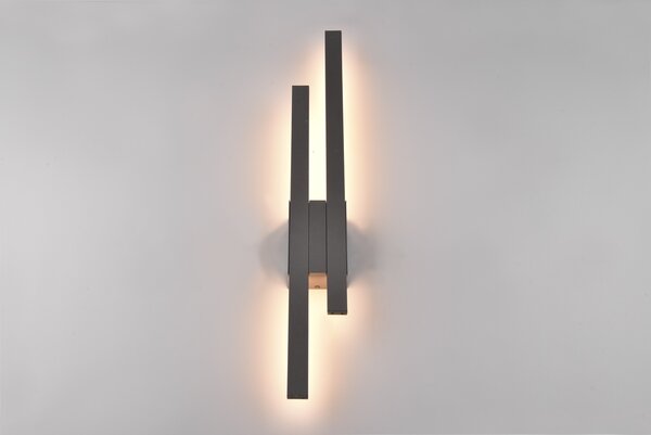 Φωτιστικό Επίτοιχο Trio Lighting TAWA 221460242 Ανθρακί (Anthracite) 3000K