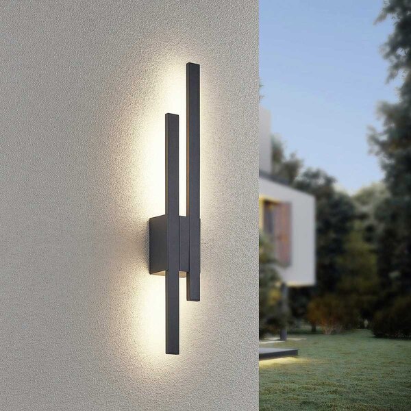 Φωτιστικό Επίτοιχο Trio Lighting TAWA 221460242 Ανθρακί (Anthracite) 3000K