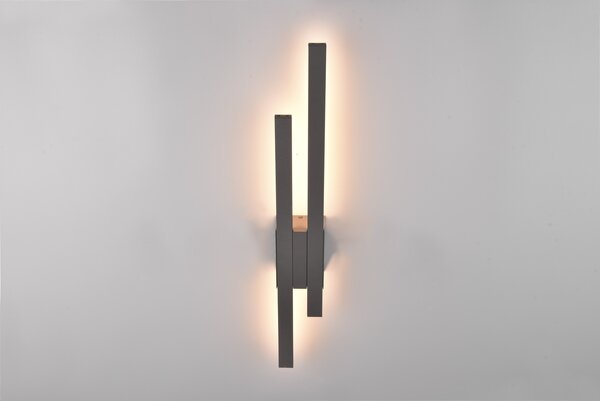 Φωτιστικό Επίτοιχο Trio Lighting TAWA 221460242 Ανθρακί (Anthracite) 3000K