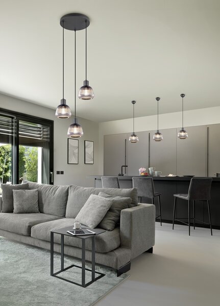 Φωτιστικό Κρεμαστό Trio Lighting TARIFA 362800132 Μαύρο Ματ (Black Mat)