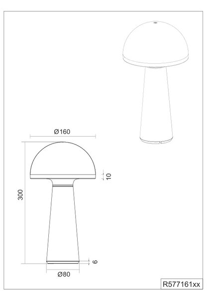 Φωτιστικό Επιτραπέζιο Reality Lighting -RL FUNGO R57716149 Πράσινο (Green) 3000+4000+6500K