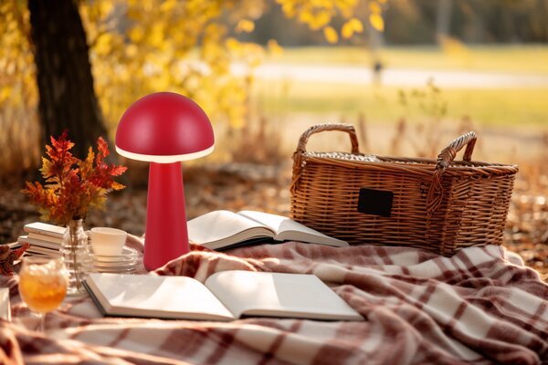 Φωτιστικό Επιτραπέζιο Reality Lighting -RL FUNGO R57716110 Κόκκινο (Red) 3000+4000+6500K