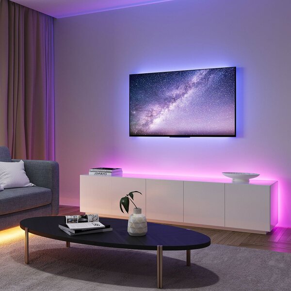 Ταινία Led Reality Lighting -RL SCREEN R65591102 Μαύρο Ματ (Black Mat) με USB -RGB+3000K 120cm