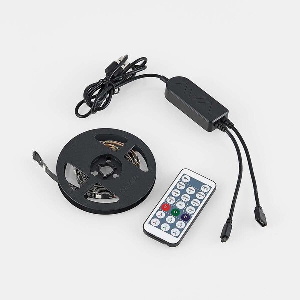 Ταινία Led Reality Lighting -RL SCREEN R65591102 Μαύρο Ματ (Black Mat) με USB -RGB+3000K 120cm
