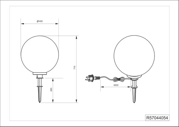 Φωτιστικό Επιτραπέζιο Reality Lighting -RL BOLO R57044054 Φυμέ (Smoke)