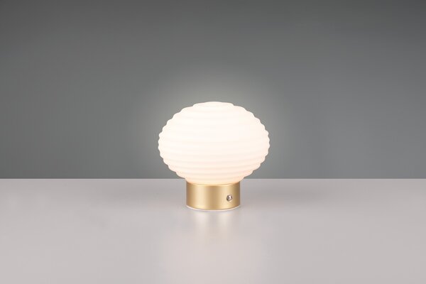 Φωτιστικό Επιτραπέζιο Reality Lighting -RL EARL R57771101 Ορειχαλκωμένο Ματ (Brass Mat) 3000K
