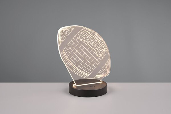 Φωτιστικό Επιτραπέζιο Reality Lighting -RL FOOTBALL R52821132 Μαύρο Ματ (Black Mat) 3000K