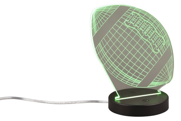 Φωτιστικό Επιτραπέζιο Reality Lighting -RL FOOTBALL R52821132 Μαύρο Ματ (Black Mat) 3000K