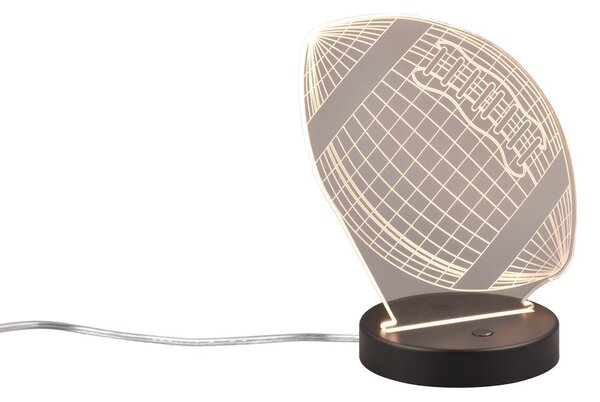 Φωτιστικό Επιτραπέζιο Reality Lighting -RL FOOTBALL R52821132 Μαύρο Ματ (Black Mat) 3000K