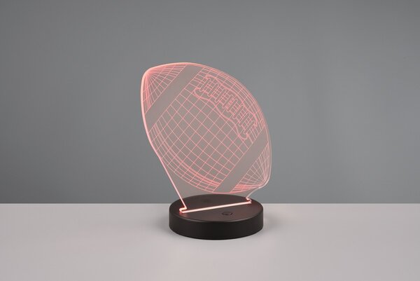 Φωτιστικό Επιτραπέζιο Reality Lighting -RL FOOTBALL R52821132 Μαύρο Ματ (Black Mat) 3000K