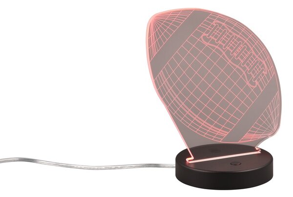 Φωτιστικό Επιτραπέζιο Reality Lighting -RL FOOTBALL R52821132 Μαύρο Ματ (Black Mat) 3000K