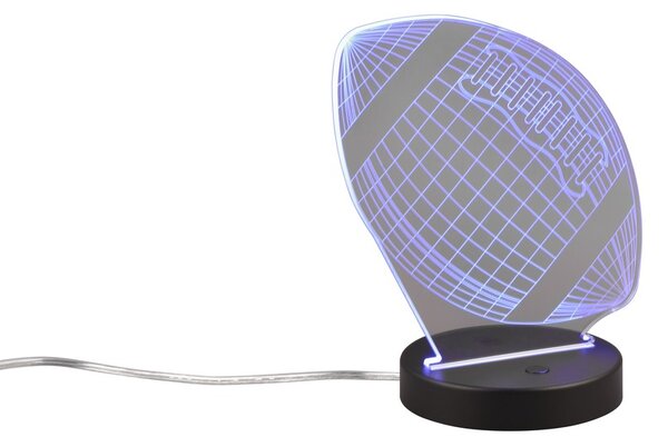 Φωτιστικό Επιτραπέζιο Reality Lighting -RL FOOTBALL R52821132 Μαύρο Ματ (Black Mat) 3000K