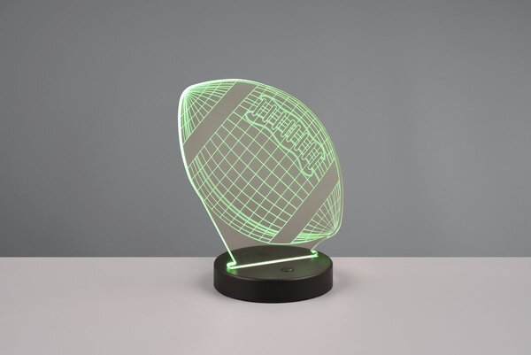 Φωτιστικό Επιτραπέζιο Reality Lighting -RL FOOTBALL R52821132 Μαύρο Ματ (Black Mat) 3000K