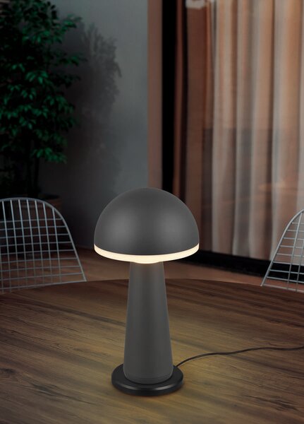Φωτιστικό Επιτραπέζιο Reality Lighting -RL FUNGO R57716142 Ανθρακί (Anthracite) 3000+4000+6500K