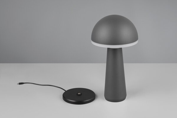 Φωτιστικό Επιτραπέζιο Reality Lighting -RL FUNGO R57716142 Ανθρακί (Anthracite) 3000+4000+6500K