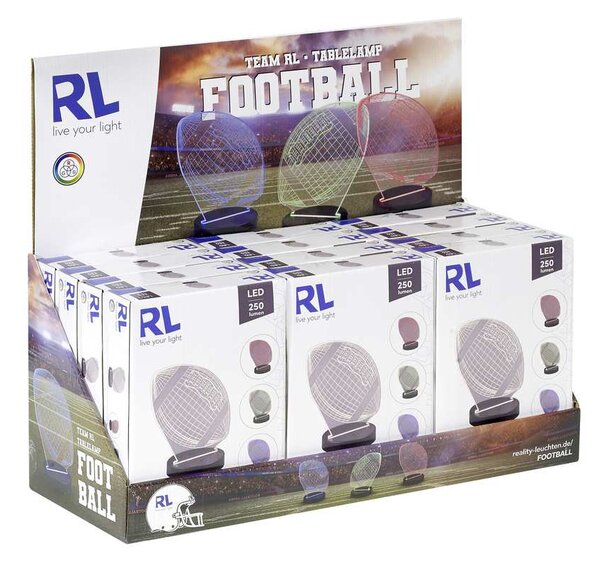 Φωτιστικό Επιτραπέζιο Reality Lighting -RL FOOTBALL R52821132 Μαύρο Ματ (Black Mat) 3000K