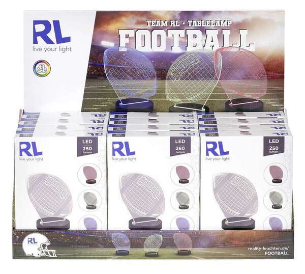 Φωτιστικό Επιτραπέζιο Reality Lighting -RL FOOTBALL R52821132 Μαύρο Ματ (Black Mat) 3000K