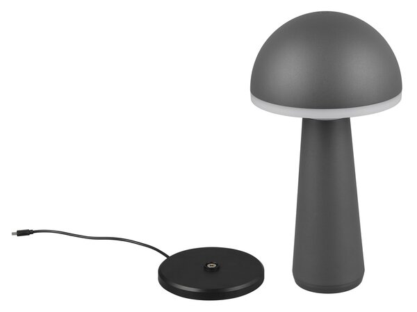 Φωτιστικό Επιτραπέζιο Reality Lighting -RL FUNGO R57716142 Ανθρακί (Anthracite) 3000+4000+6500K