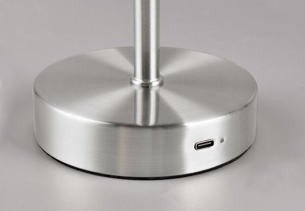 Φωτιστικό Επιτραπέζιο Reality Lighting -RL JEFF R59151107 Νίκελ ματ (Nickel Mat- Satin) 3000K