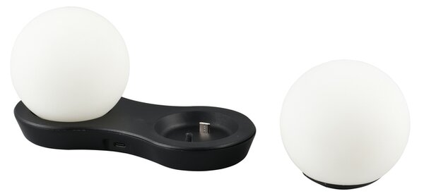 Φωτιστικό Επιτραπέζιο Επαναφορτιζόμενο Reality Lighting -RL LORNA R54532102 Μαύρο Ματ (Black Mat) 3000K