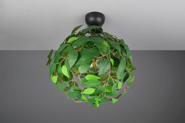 Φωτιστικό Οροφής Reality Lighting -RL LEAVY R60461015 Μαύρο Ματ (Black Mat)