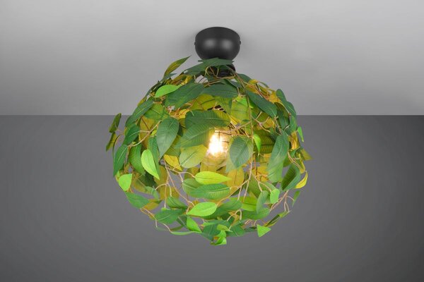 Φωτιστικό Οροφής Reality Lighting -RL LEAVY R60461015 Μαύρο Ματ (Black Mat)